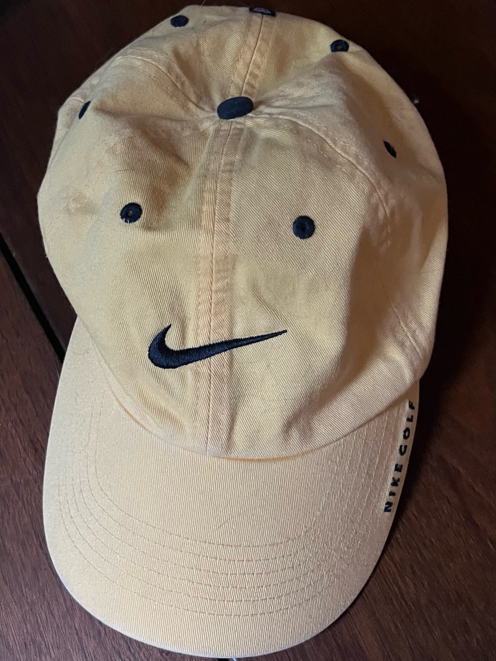Nike Yellow Cap with Black Swoosh